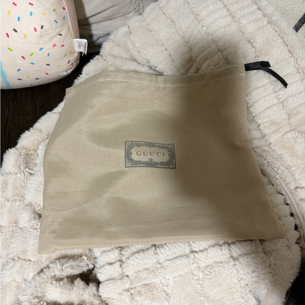 Beige Drawstring Dust Bag